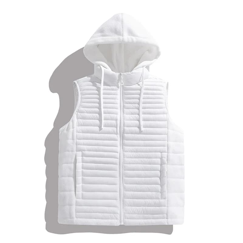 Spring Autumn Hooded Vests Men Lightweight Warm Sleeveless Outerwear Coats Male Hat Detachable Hooded Waistcoat Fashion Jackets