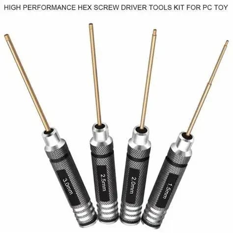 Set di cacciaviti a testa esagonale in titanio ultra duro 1.5/2/2.5/3.0MM per RTW RC Car Trex Align elicottero aereo DJI drone riparazione fai da te