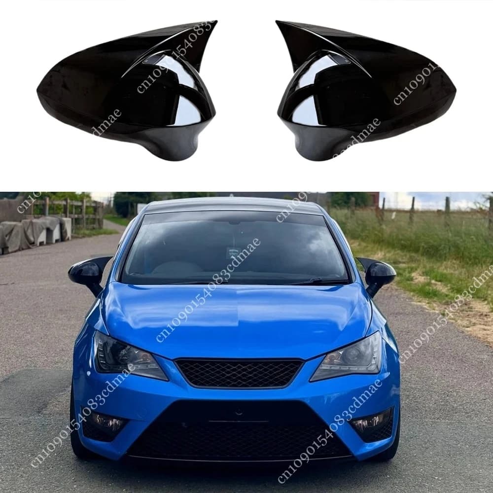 A Pair Rearview Mirror Cover For Seat Ibiza MK4 Cupra FR SC ST TSI TDI 2008-2017 Side Wing Rear View Protect Cap L&R Accessories