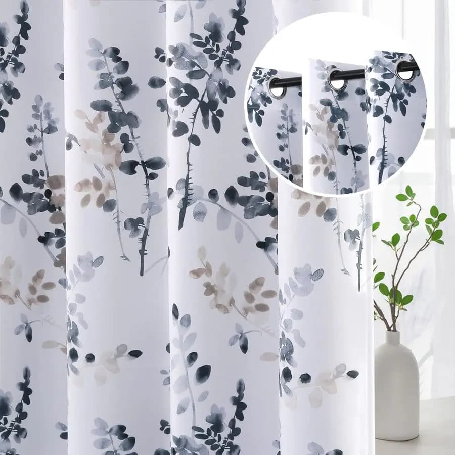 Dark Curtains for Living, Dark Thermal Insulating Panels, Lengths 84 Inches, Eyewear Curtains Lock Light, 2 Panels