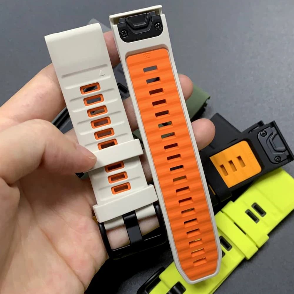 QuickFit Silicone Watch Strap for Garmin Fenix 8 PRO 8x 8 E 7 7X/Forerunner 970/Epix Pro/Enduro 3 Tactix 8 26mm 22mm Sports Strap