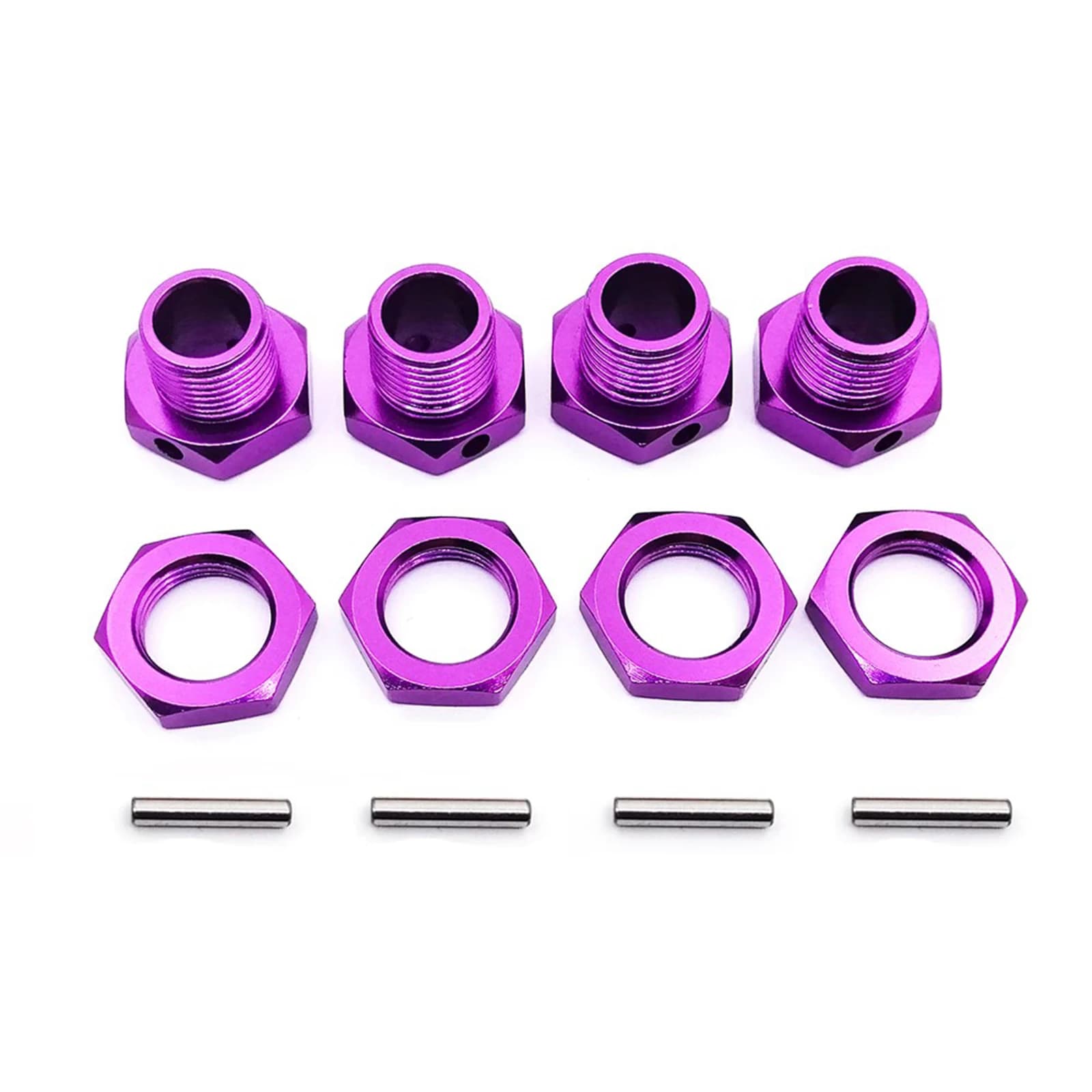 M17 17mm Aluminum Wheel Hexagonal Hubs Dado Adapter Anti-Power Spille Cover For 1/8 RC Car Model HPI HSP Losi Axial Kyosho Tamiya 81011