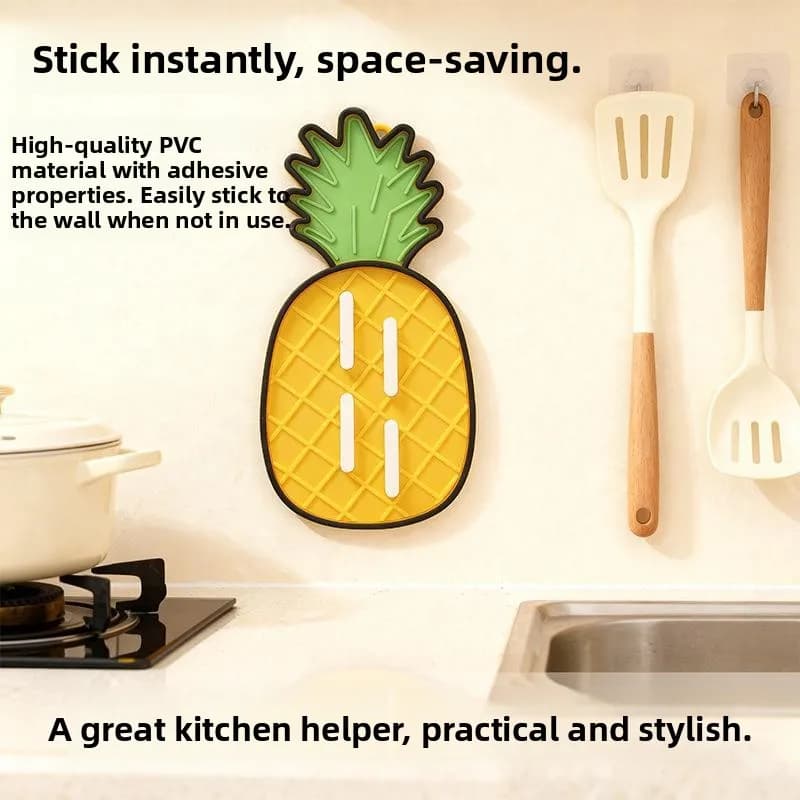 Pineapple Pot Lid Holder Carrot Pad Storage Kitchen Countertop Drain Heat Insulation Pad Cutting Board Placement Mat