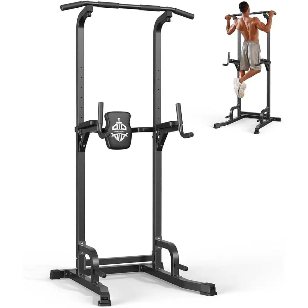 Power Tower Station for Tractions and Dip, Stable up to 450 pounds, Strength Training Equipment for Home Gym | ED itn