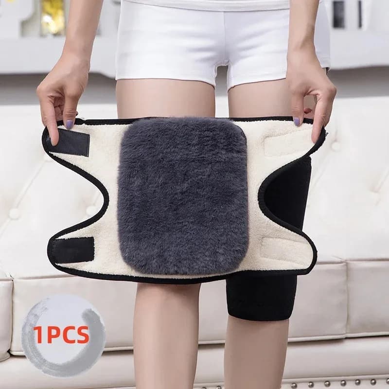 Winter Knee Pads for Women and Men, Scaldamuscles for Elders, Knee for arthritis, Rabbit Knee Support