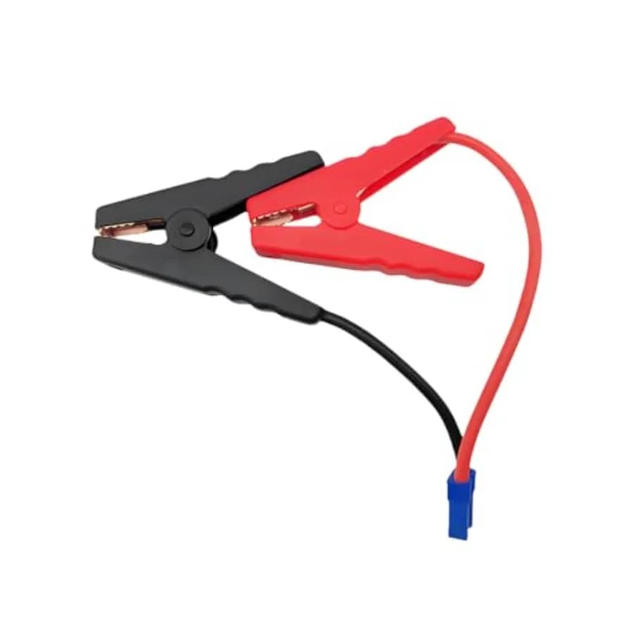 Cavo di avviamento per auto EC5 con morsetti per batteria, cavo di emergenza 12V con connettore EC5 e clip a coccodrillo, portatile