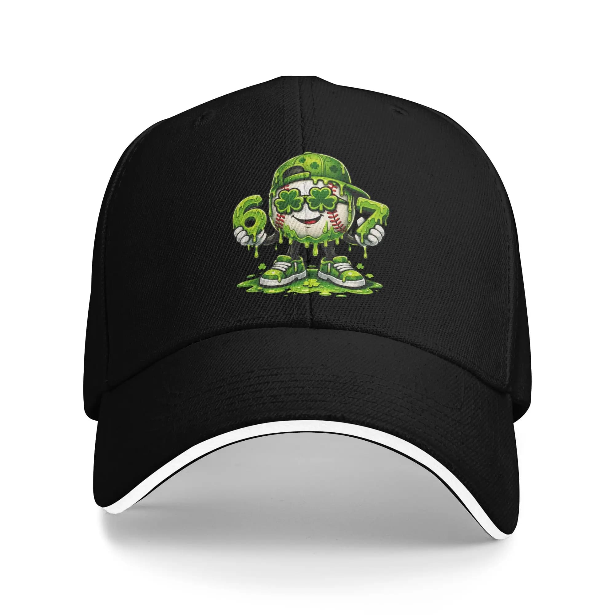 Cappellino da Baseball per il Giorno di San Patrizio 67 Meme, Cappello Classico Hip Hop Estivo per Uomo e Donna, Cappellino Snapback Hippie