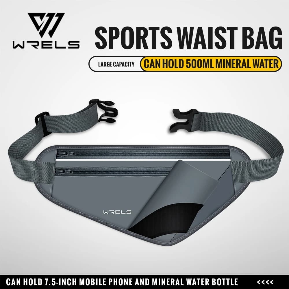 WRELS Running hydration belt with Waist Bag Adjustable Waist Bag for Running hydration and Walk