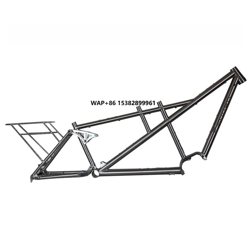 Telaio per Bicicletta Tandem da Montagna in Titanio Personalizzato XACD con Motore Bafang G510, Freno a Disco, Peso Leggero 2,5 KG
