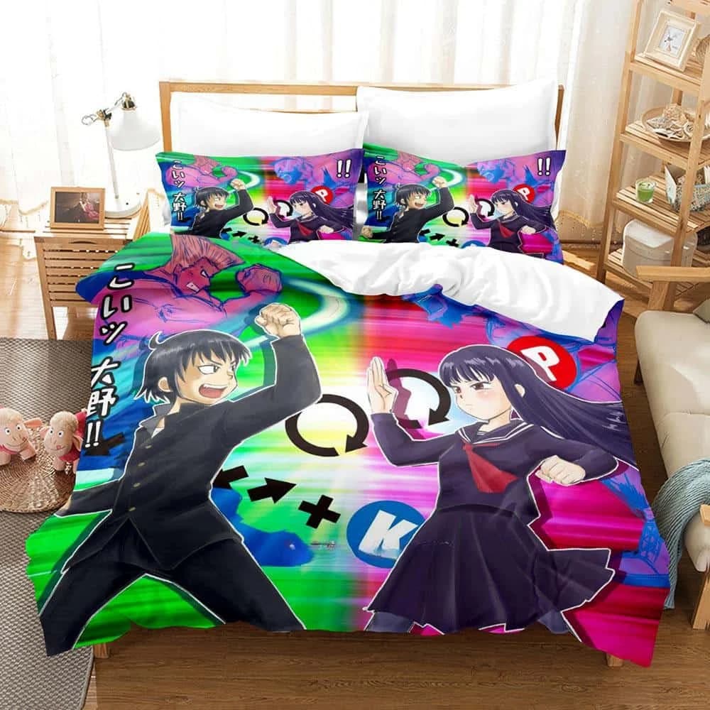 Nuovo Kawaii Hi Score Girl Set biancheria da letto Singolo Twin Full Queen King Size Set letto per bambini adulti Set copripiumino per camera da letto Ragazze Anime Letto