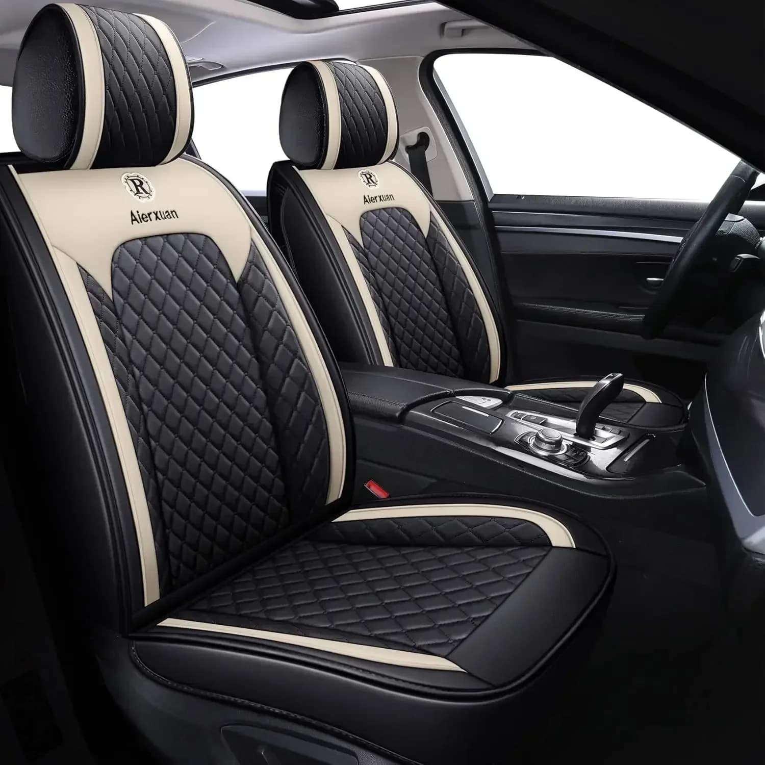 Coprisedili per Auto in Pelle Impermeabile Universali per Donne, Adatti a Hyundai Elantra Sonata Ford Forte Honda Civic CRV Toyota Corolla