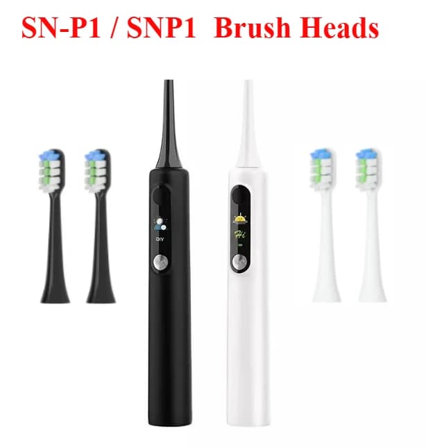 Spare head for electric toothbrush SN-P1 / SNP1, bright white head SN-P1, SN903/ SN601/91 SN801