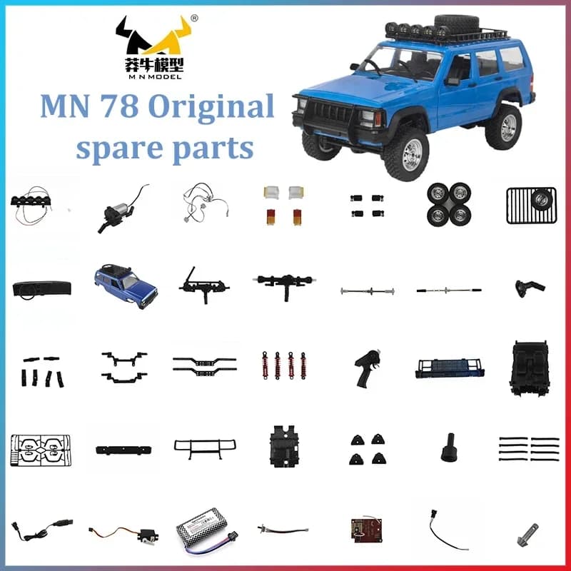Mn78 Cherokee parti originali asse Shell Mesh Pull Rod porta anteriore e posteriore Wave Box lampada Set telecomando sedile accessori per auto