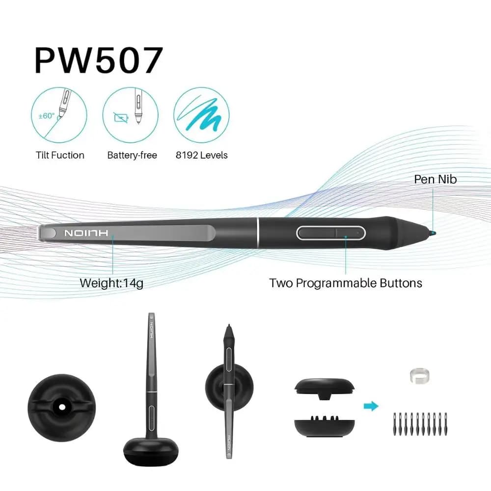 NEW13 Inch Battery Free Stylus 8192 Levels Pen Pressure Interactive Digital Graphic Drawing Tablet Pen Display Kamvas Pro 13
