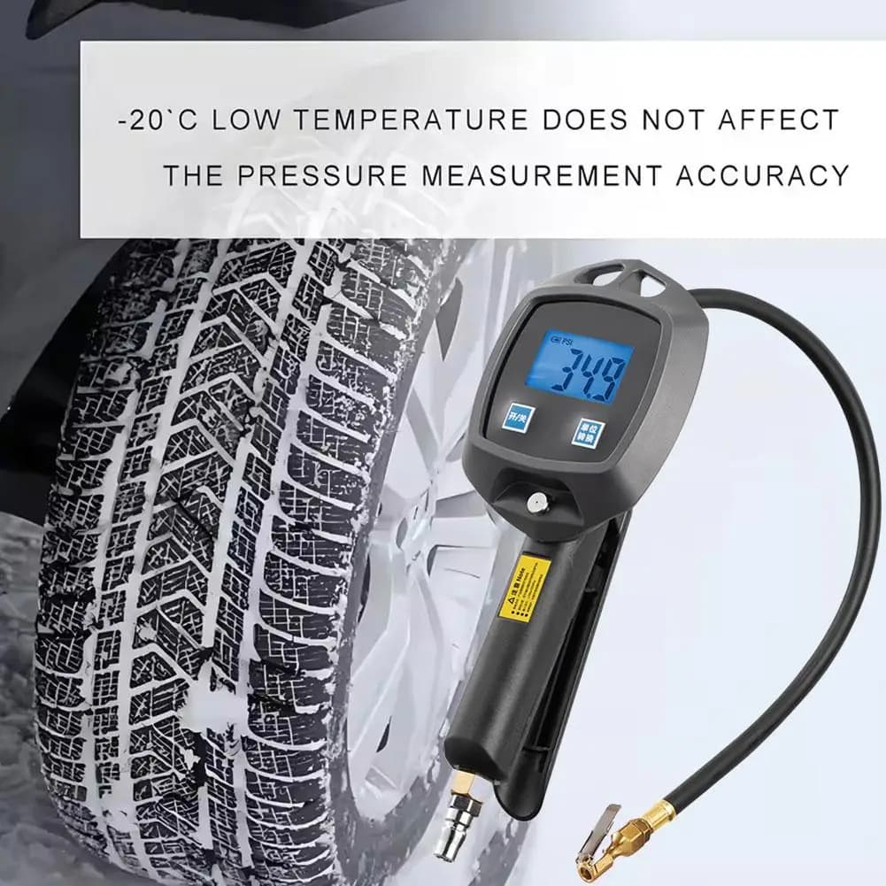 Gonfiatore digitale per pneumatici con manometro, mandrino ad aria da 650 PSI e accessori per compressori Pompa ad aria ad alta potenza per auto Motorc T4I2