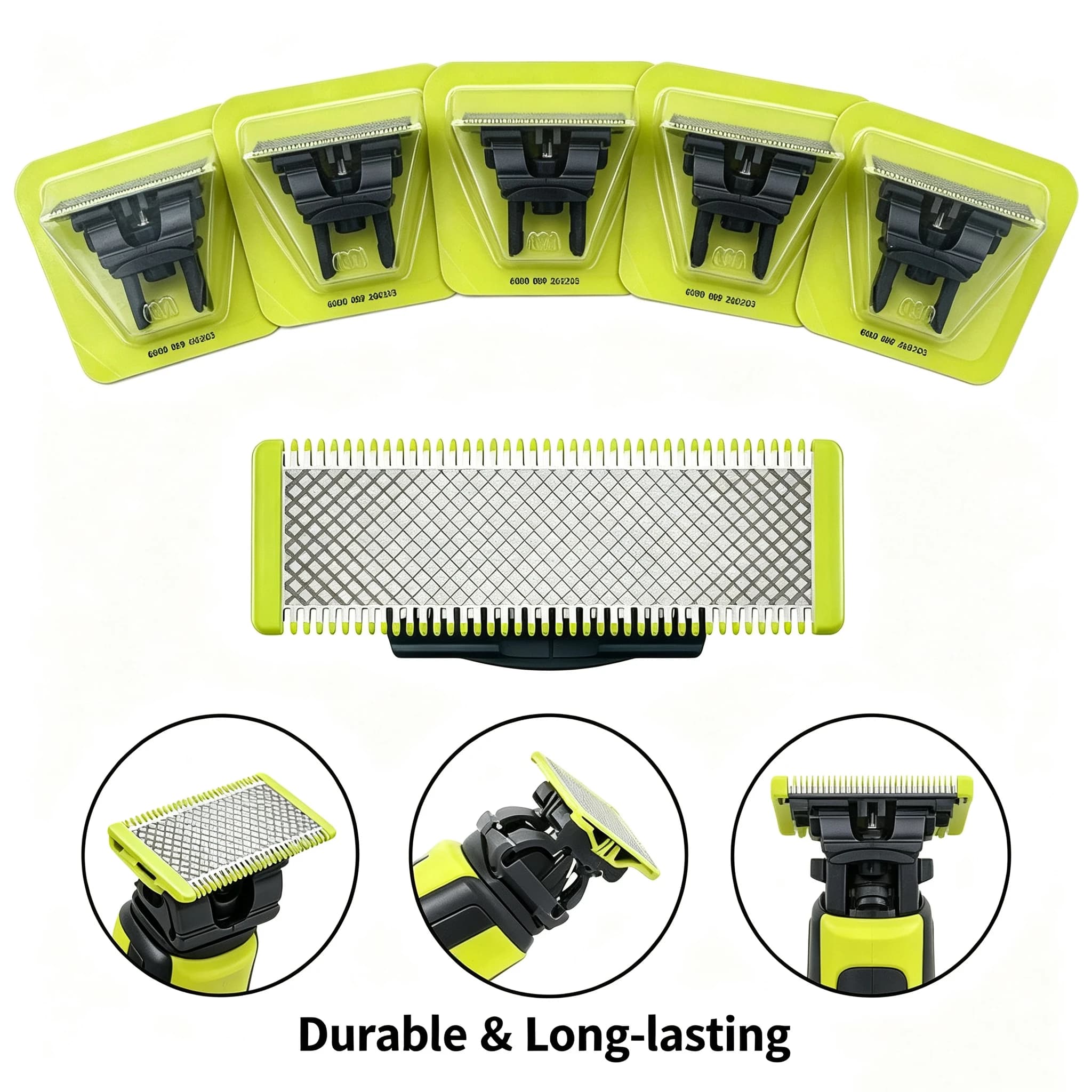 Compatibile con i modelli di rasoi Philips QP2520, QP2630, QP6510, QP6523 e con il kit per la rimozione dei peli del naso a testina piccola.