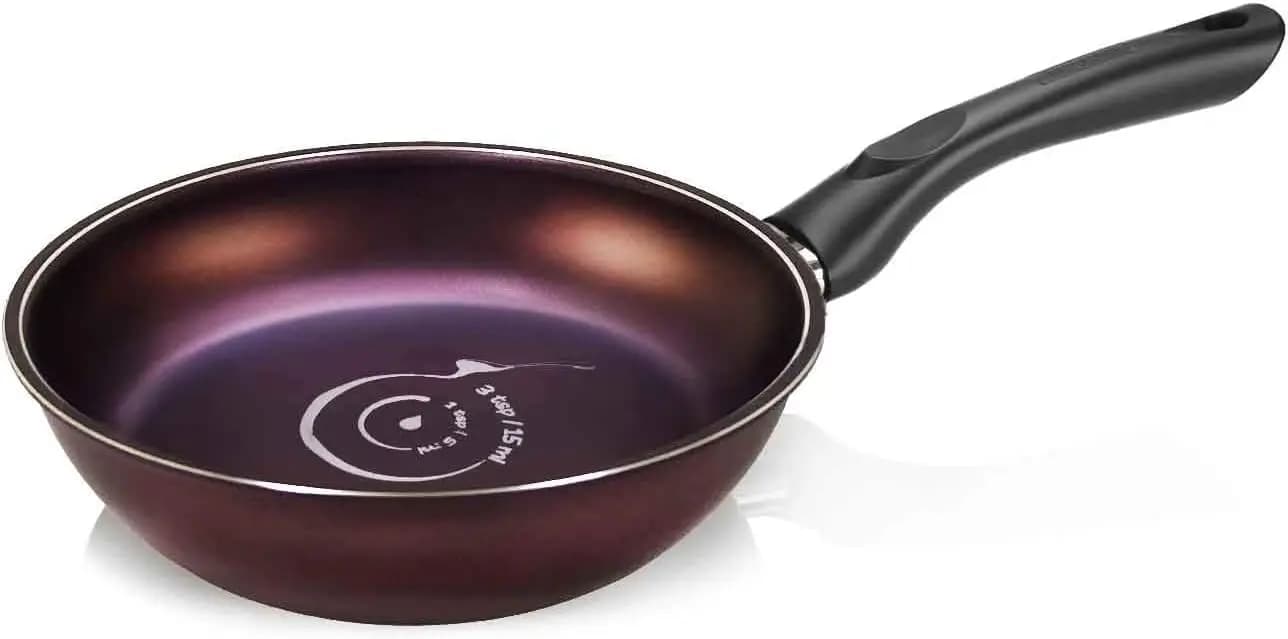 Padella Antiaderente 8 Pollici in Alluminio Forgiato, Rivestimento Antigraffio, Adatta per Induzione