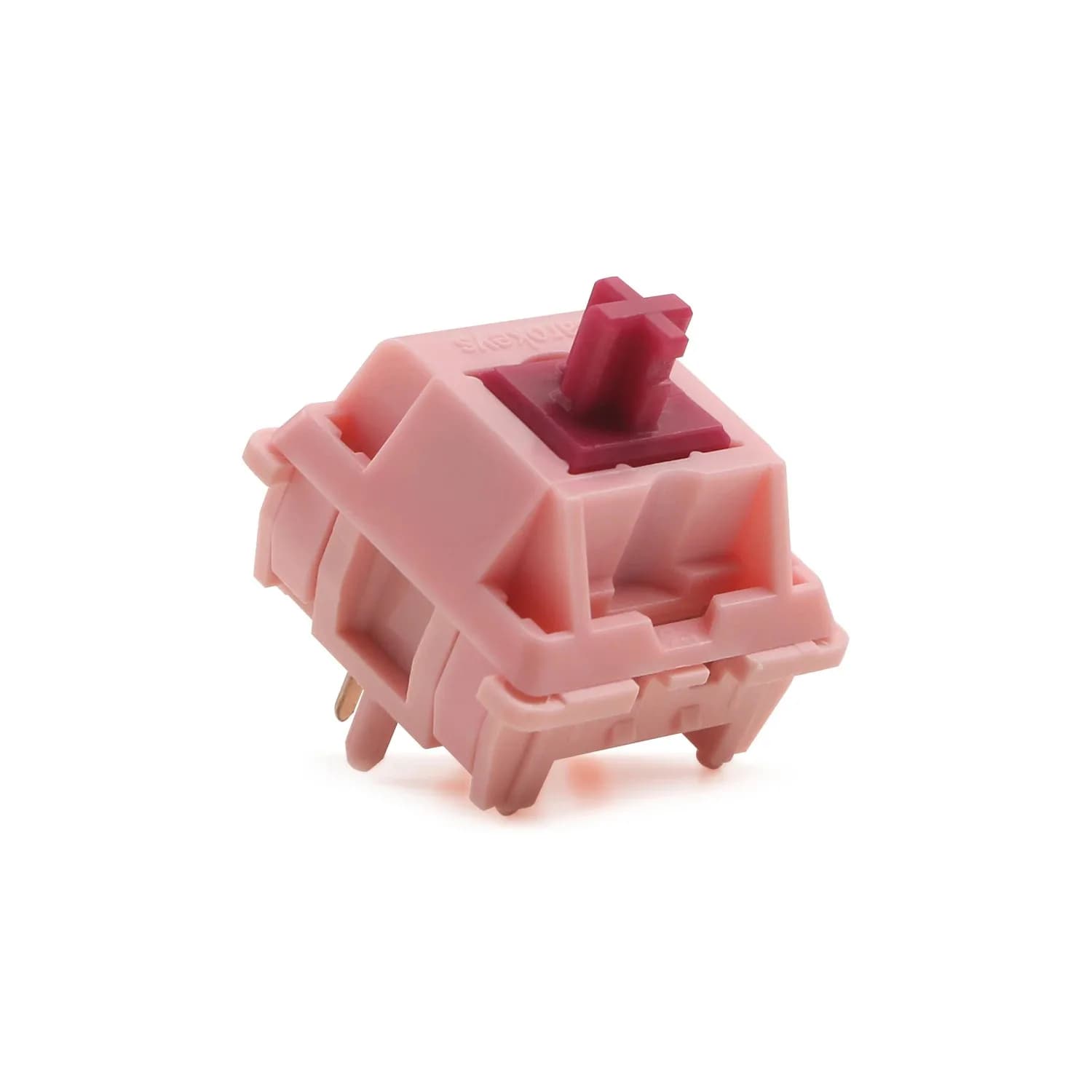 Switch Meccanico Sarokeys Strawberry Wine Red, Lineare HIFI, Copertura Superiore in POM, Molla Estesa 21MM, per Tastiera Meccanica Fai-da-Te, 5 Pin
