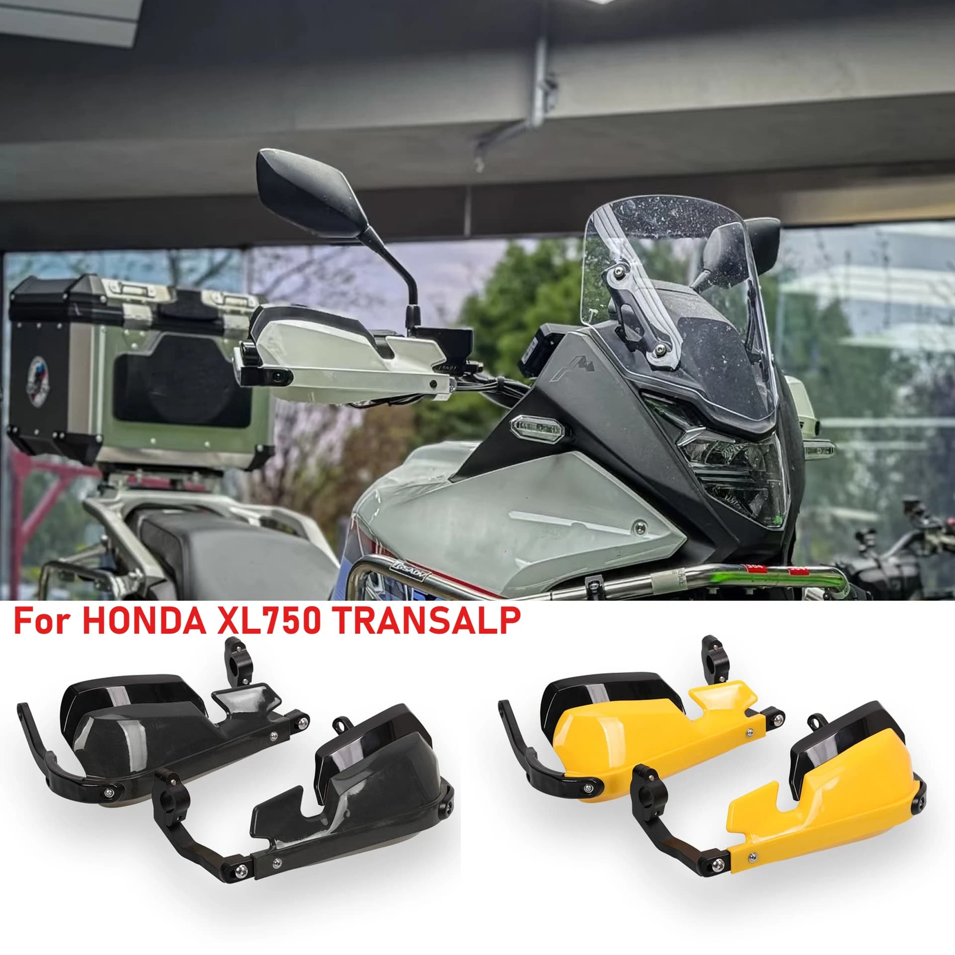 Paramani per Moto HONDA XL750 TRANSALP 750, Protezioni per Manubrio, Deflettore Antivento, Protezione Leva Freno