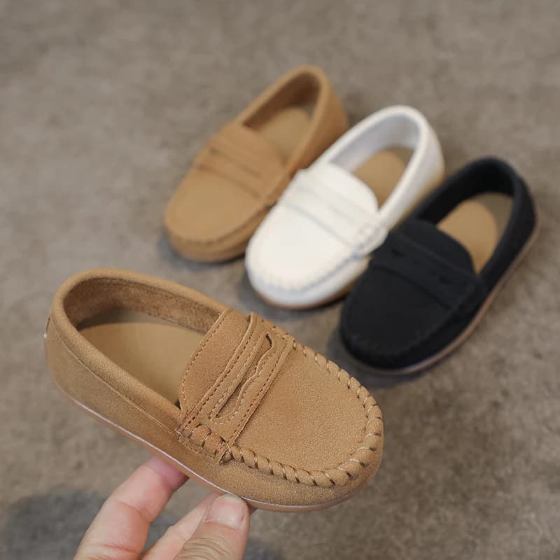 Ragazzi Mocassini Scarpe Moda Tinta unita Bambini Scuola Scarpe causali Traspirante antiscivolo Bambini Slip-on Mocassini Taglia 21-30