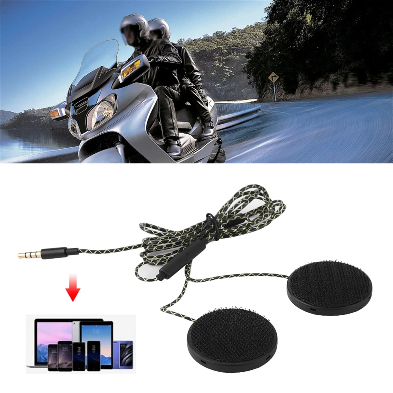 Cuffie per casco da moto cuffie altoparlanti supporto chiamate in vivavoce