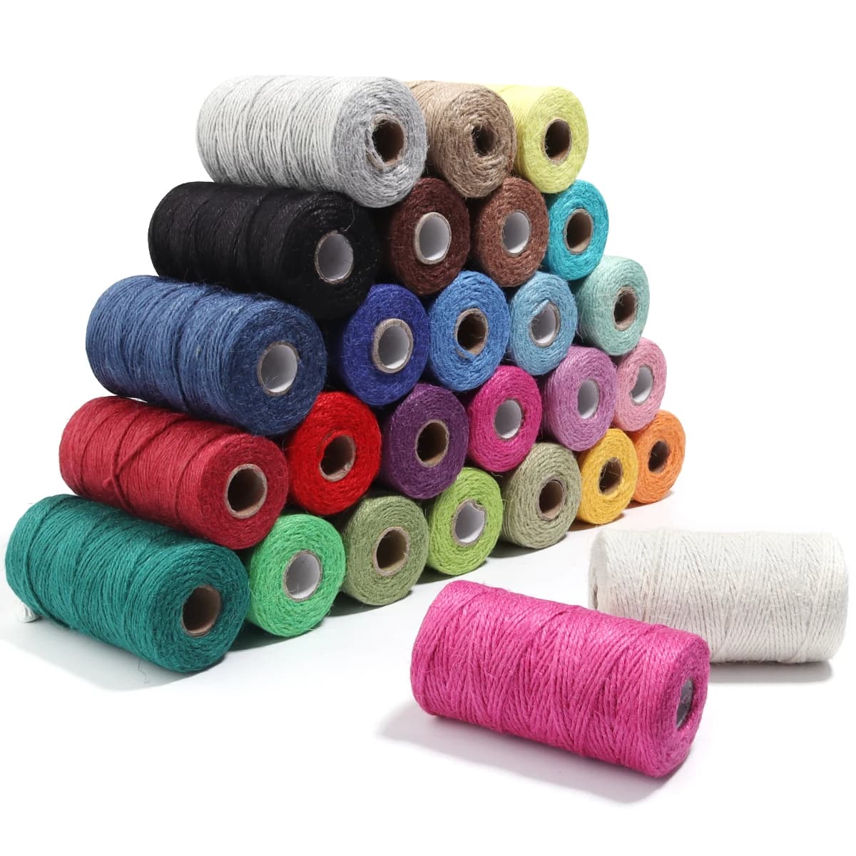 100 yards/roll 2mm hemp rope woven by hand rope colored string string for gift box deco diy beads creation of accessories