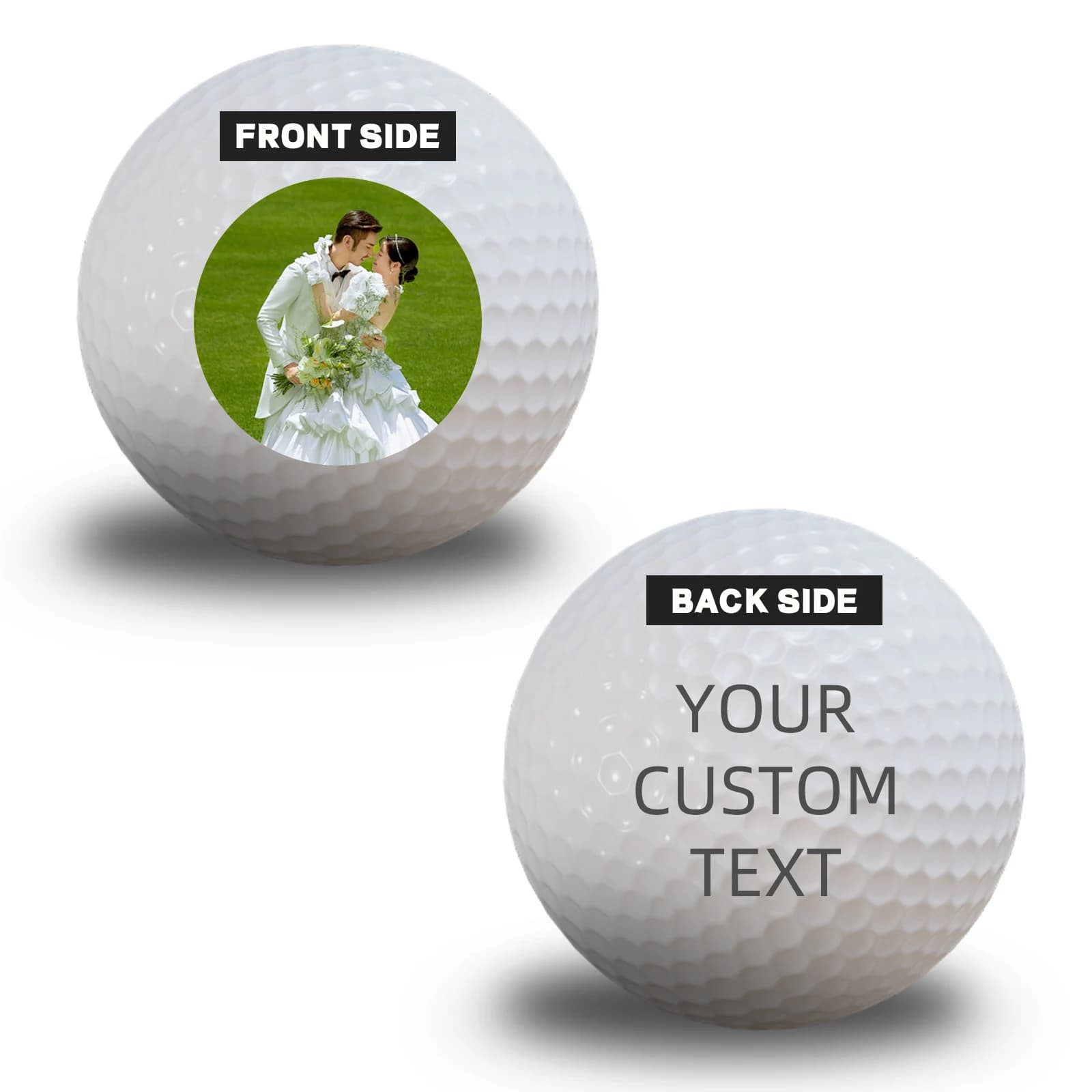 Palline da golf personalizzate, palline da golf personalizzate per uomo, testo personalizzato o logo Immagine Carica palline da golf stampate - Regali per uomo