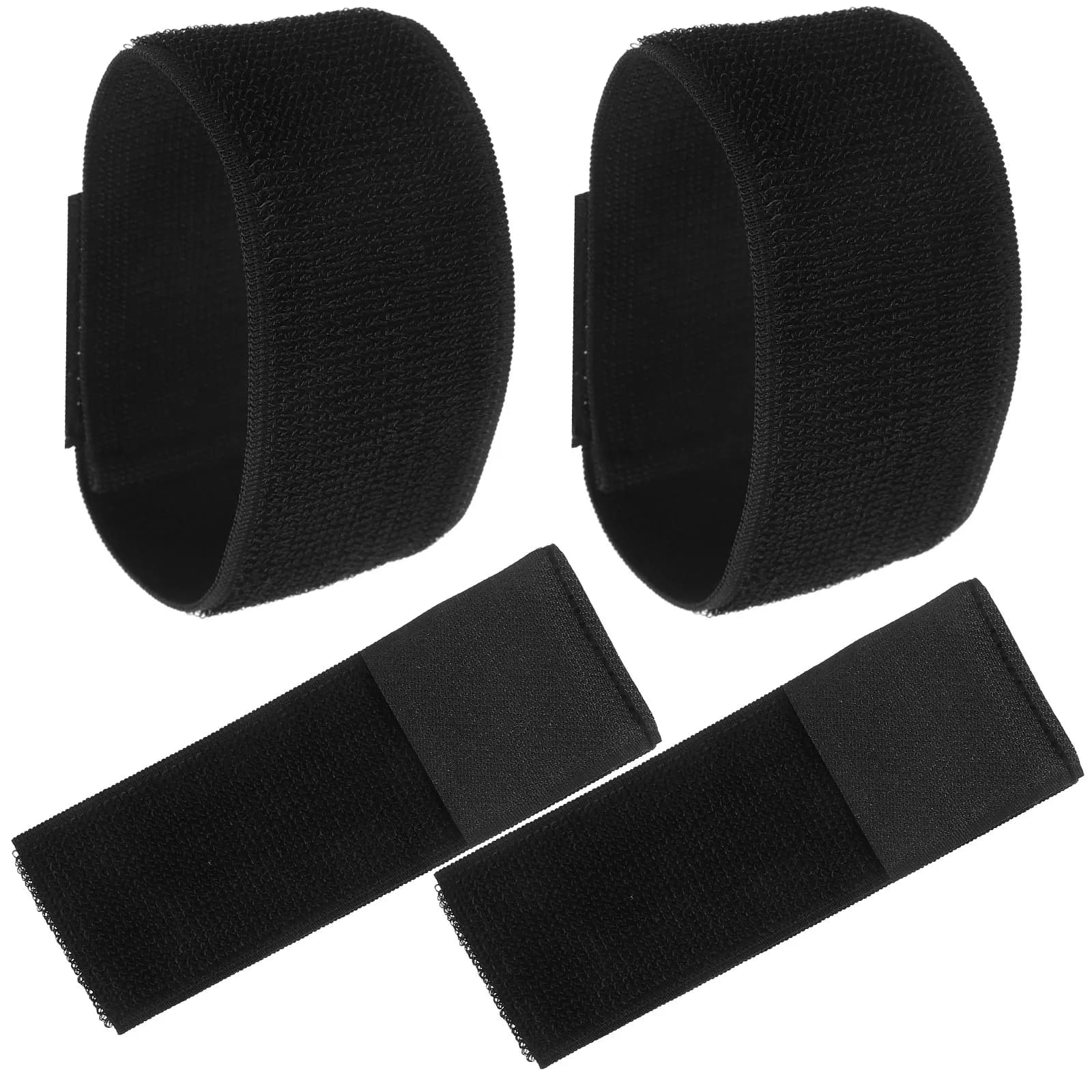 4 Pezzi Cinghie Regolabili per Parastinchi, Fasce Elastiche Antiscivolo per Gambe, Adatte per Sostituzione Parastinchi da Calcio, Basket, Pallavolo