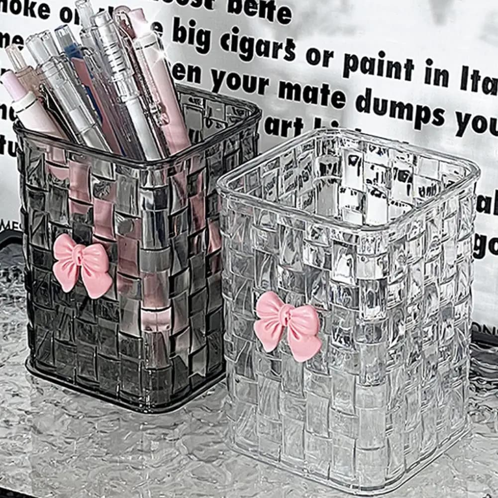 Transparent acrylic makeup brush box, cosmetic desk organizer, lipstick holder, enamel display, jewelry door.