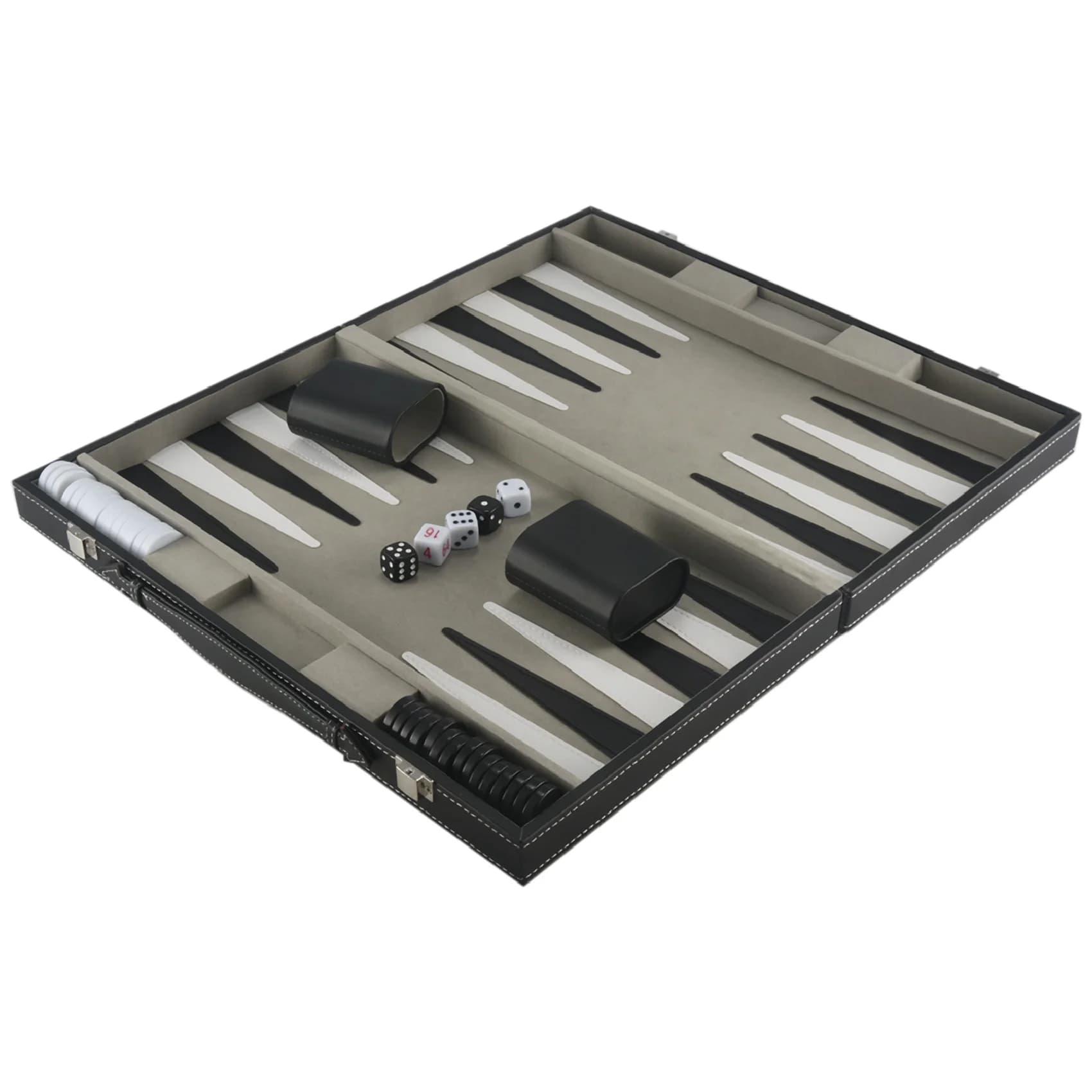 ABUM-Backgammon Set - Classic 14.75 Inch Backgammon Sets For Adults Board Game For Antique Backgammon Set Set Family Game Set