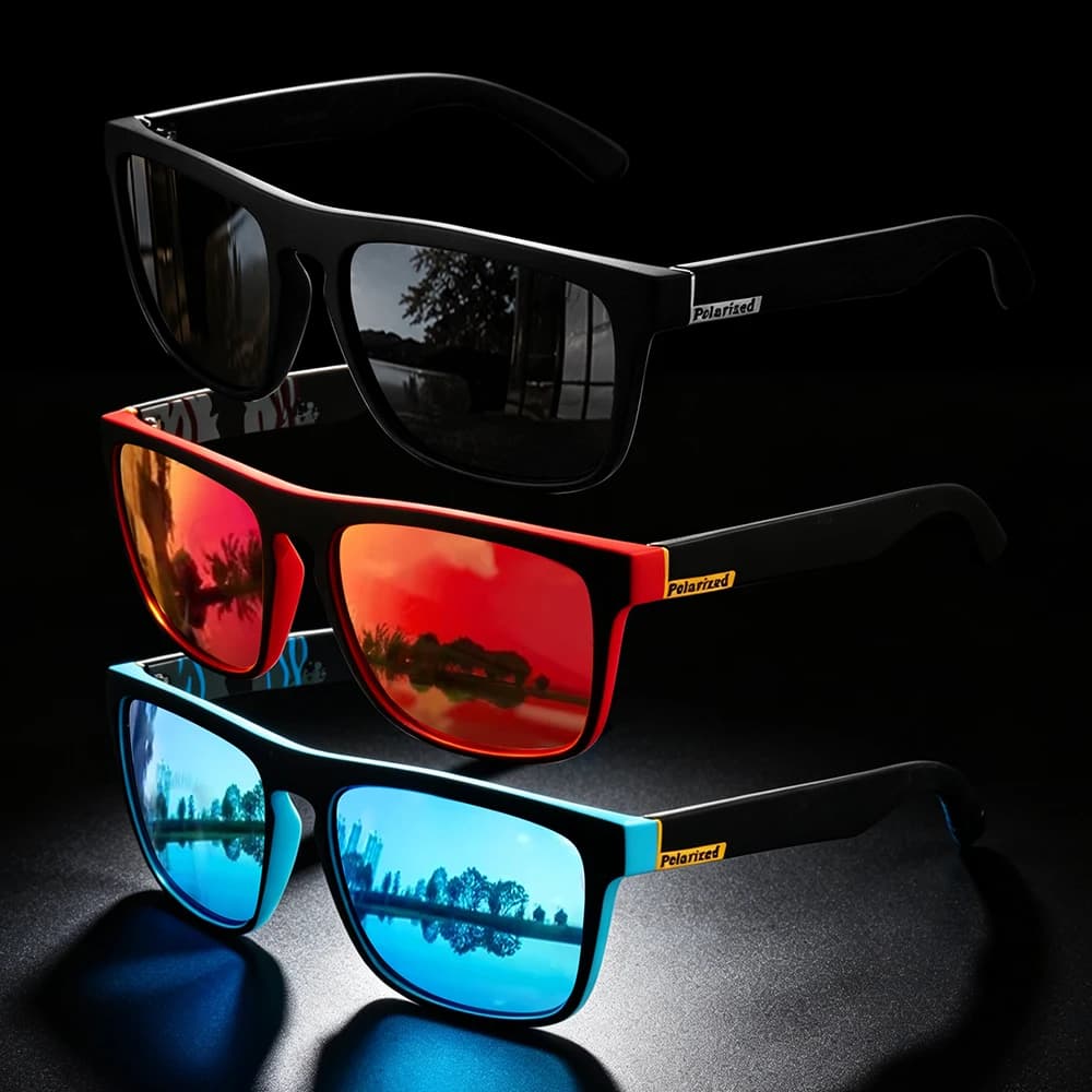 Fashion Polarized Sunglasses for men women, Square Vintage Driving Glasses Fishing Sunglasses UV400