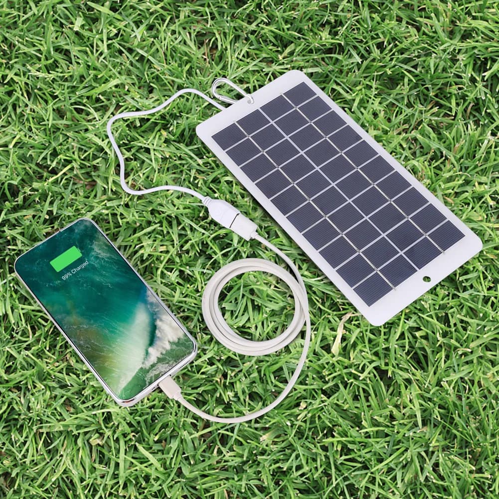 Caricabatteria USB Pannello solare 10W 5V Impermeabile 900MA Uscita pannello solare Leggero antigraffio per turismo Campeggio Escursionismo