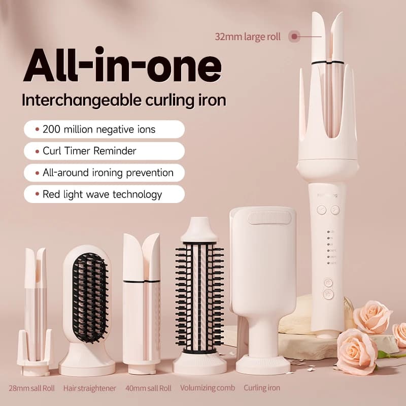 Professional Automatic Straightener Bigodino for 3 Speed Rotating Hair Tie for Ceramic Heated styling with styling tools for negative ion hair care