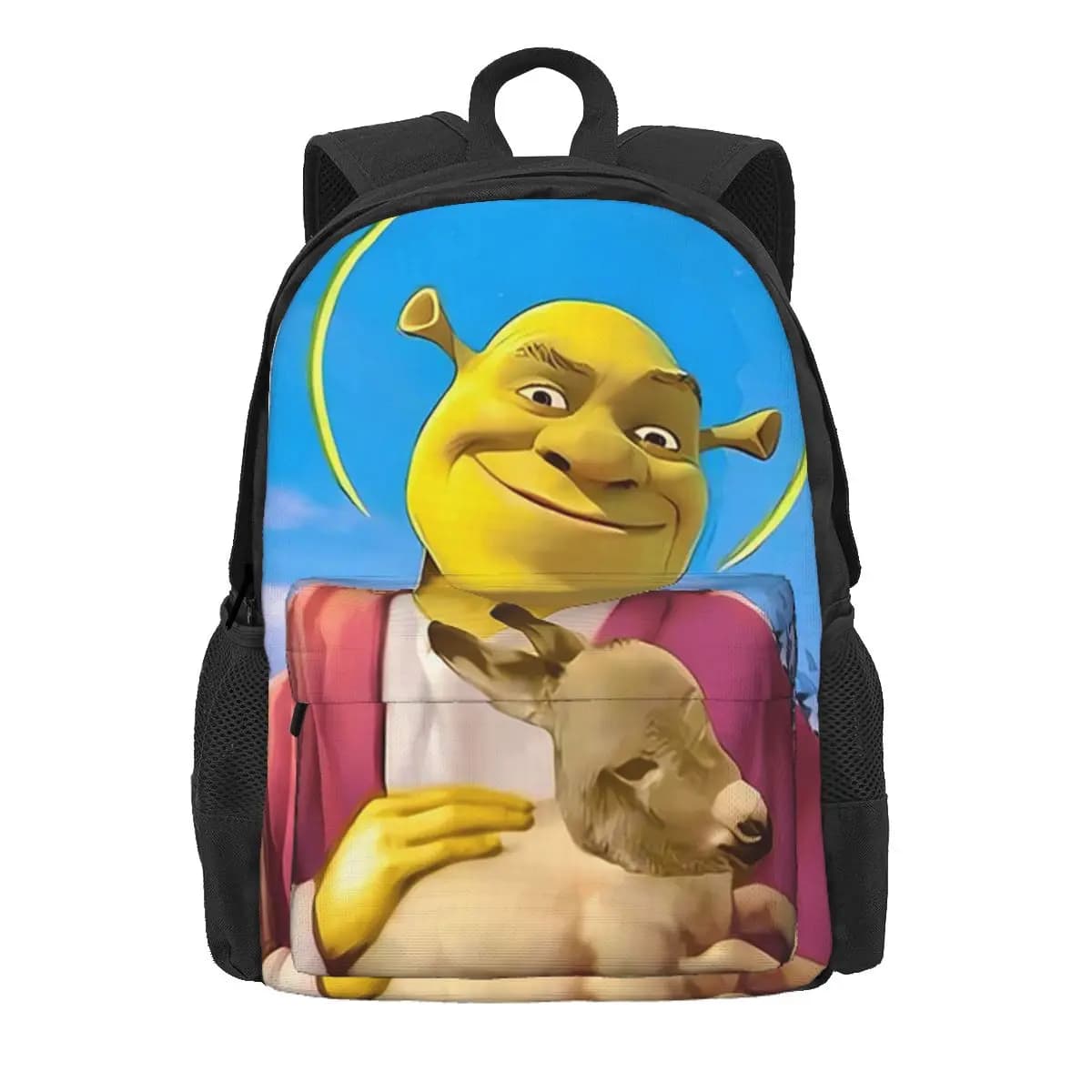 Shrek Saviour Backpack Daypack Large Capacity Boys Girls BookBag School Bag Shoulder Bags for Men Women