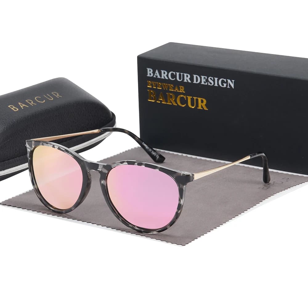 BARCUR occhiali da sole polarizzati classici per donna essenziali per la guida all'aperto occhiali da sole per il tempo libero da uomo d'affari