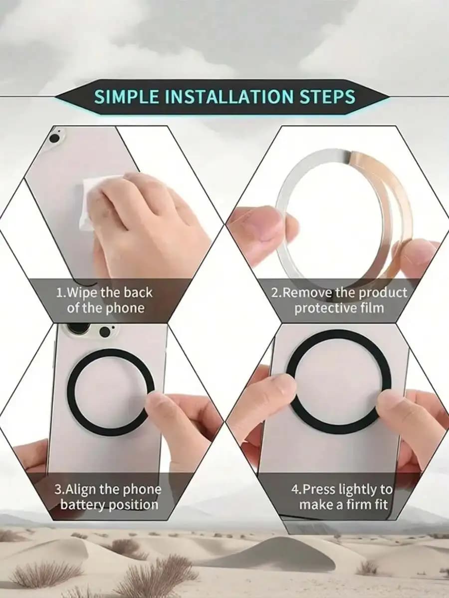 Supporto Magnetico per Telefono da Auto con Ricarica Rapida 15W: Forte Aspirazione, Facile Installazione a Scatto, Universale per iPhone e Altri, Navigazione Sicura