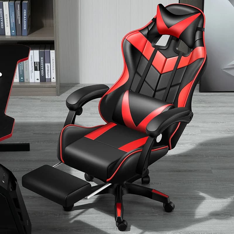 Sedia da Gaming Reclinabile Moderna e Confortevole, Altezza Regolabile, Sedia Direzionale in Tessuto per Casa e Ufficio, Ideale per Studenti e Dormitori