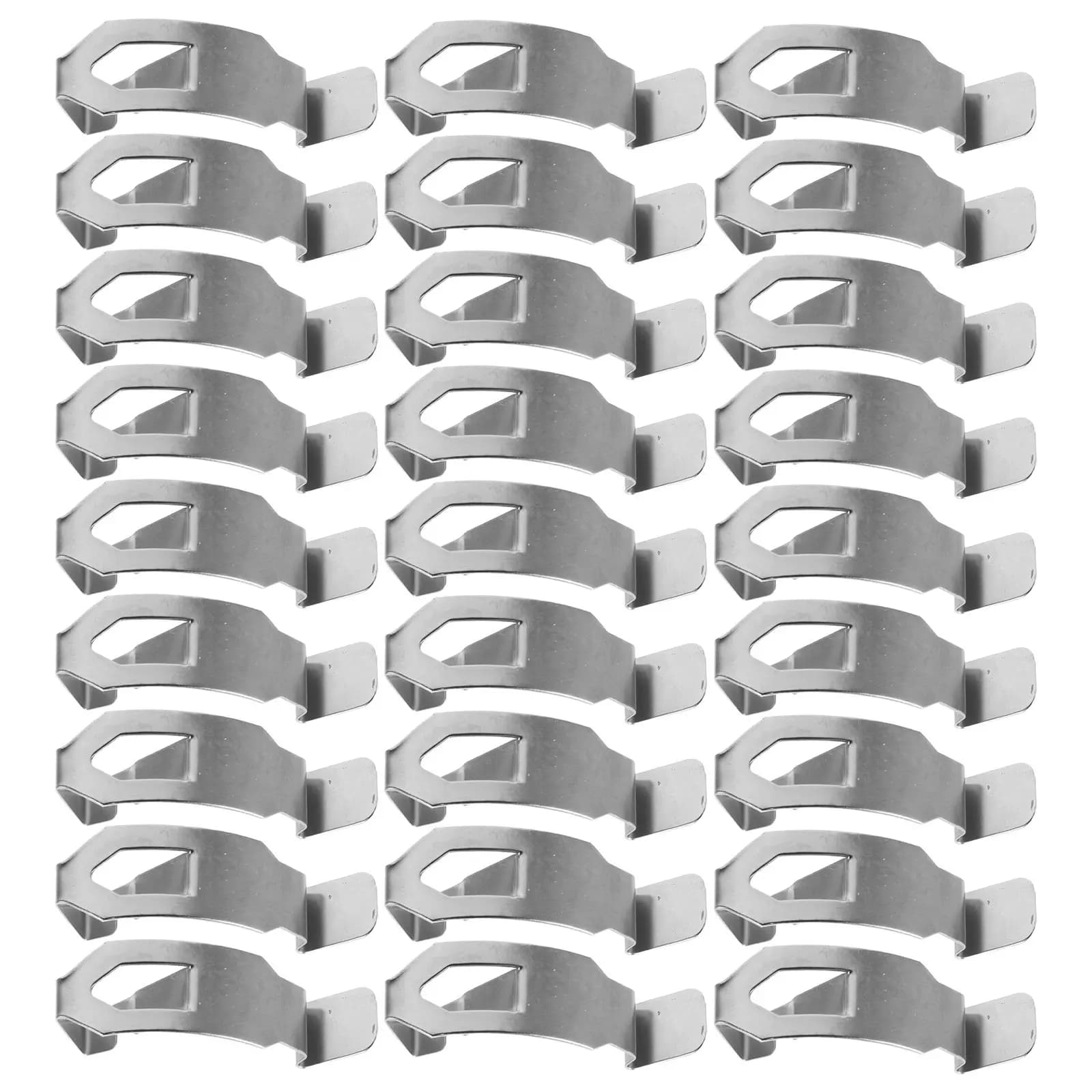 100Pcs Picture Frame Back Panel Clips Silver Metal Spring Turn Clip Secure Fasteners for Wall Hanging Photo Frame Backing
