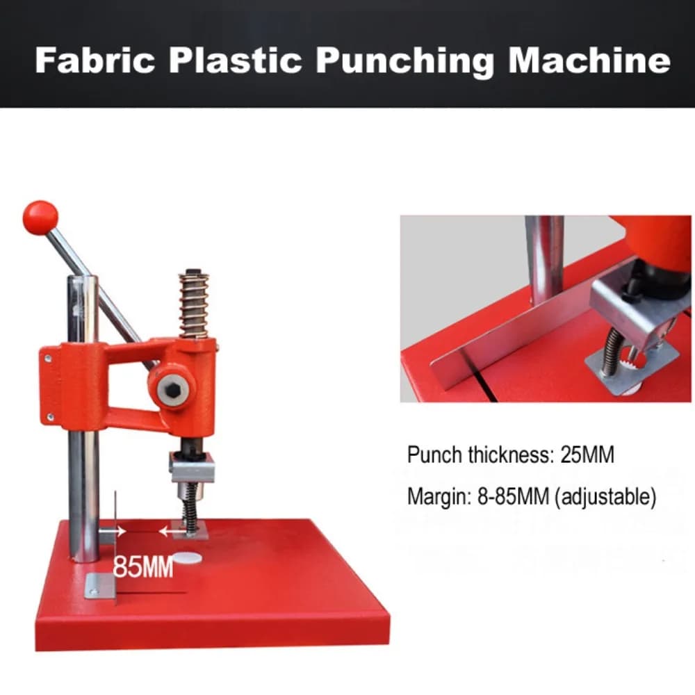 QY-35 Textile Drilling Machine, Manual Drilling Machine for Round Holes on Plastic Bags