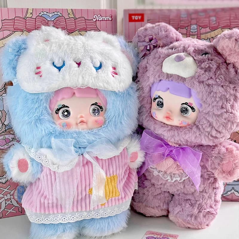 Nommi 400% Buona Notte Orso Cieco Scatola Carino Nommi Vinile Peluche Bambola Scatola Mistero Orso Action Figure Anime Doll Borsa a Sorpresa Giocattolo Regalo