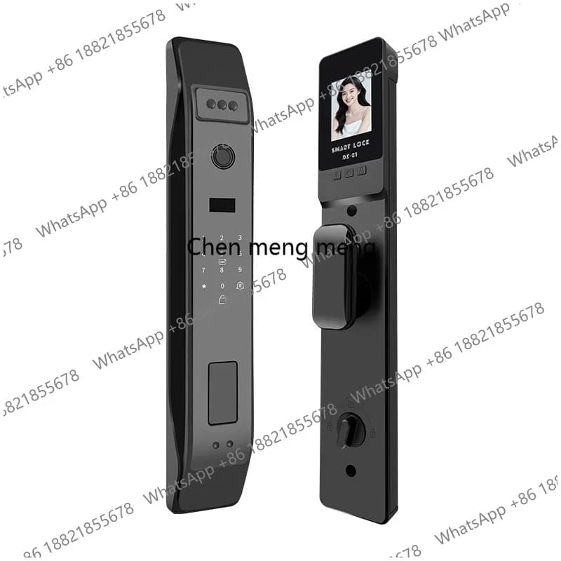 Serratura elettronica completamente automatica con impronta digitale, antifurto, con password, per uso domestico, videocitofono.