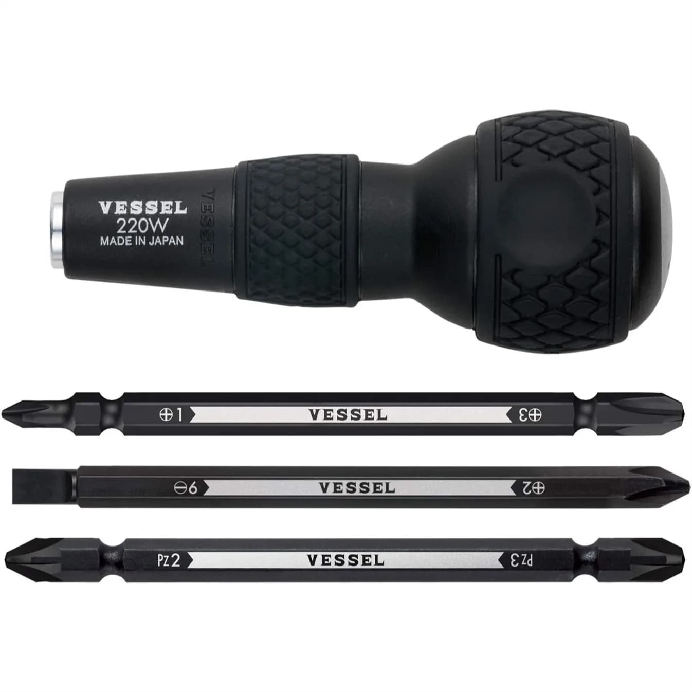 Set di cacciaviti esagonali intercambiabili da 1/4 di pollice con impugnatura a sfera, punte da 3 pezzi per un utilizzo versatile, strumento durevole ed ergonomico