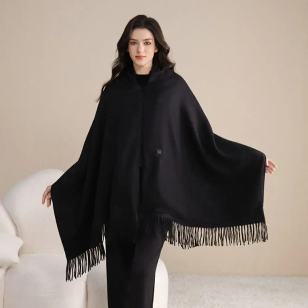 Coperta riscaldata elettrica USB indossabile per uso domestico, lavabile, abbigliamento caldo, coperta riscaldante per giro, involucro elettrico portatile per l'inverno