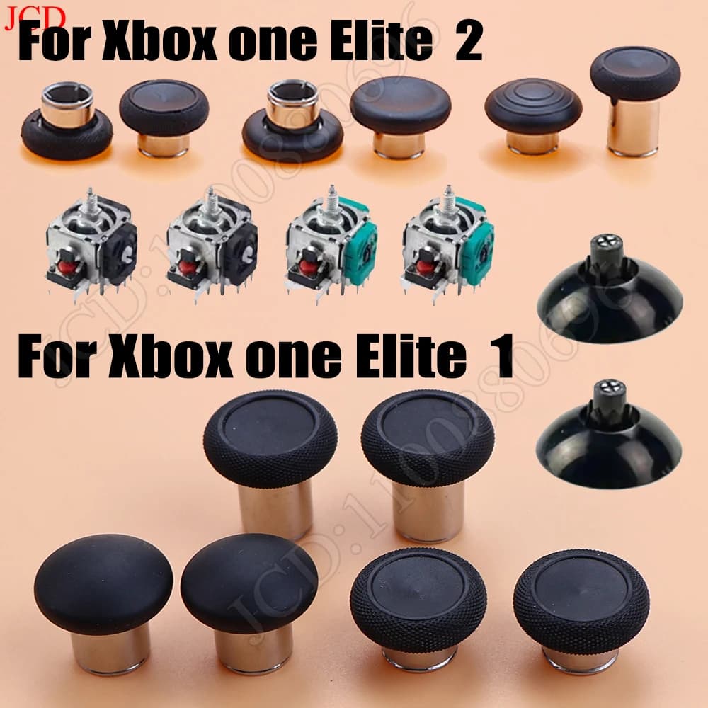 2PC Per Xbox One Elite 2/1 3D Analogico Joystick Thumb Sticks Ventosa Base Magnetica Thumbsticks Per Xbox Elite Serie 2/1 Controller