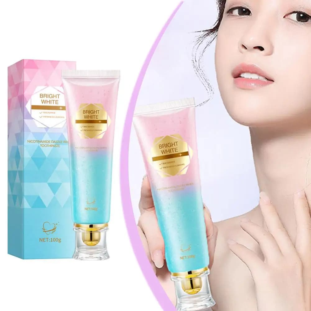 Niacinamide whitening toothpaste removes stains refresh breath clean teeth for men women daily oral hygiene