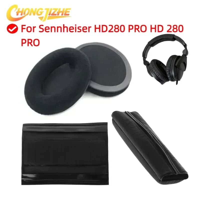 Cuscinetti di Ricambio per Cuffie Sennheiser HD280 PRO HD 280 PRO, Cuscinetti in Gel Rinfrescante, Copri Auricolari, Fascia per Cuffie 5.18