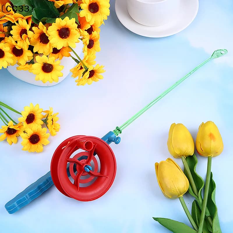 1 Pezzo Bobina Avvolgitore Manuale per Canna da Pesca e Aquilone, Accessori per Giochi all'Aperto per Bambini, con Filo da 30M〔CC33〕