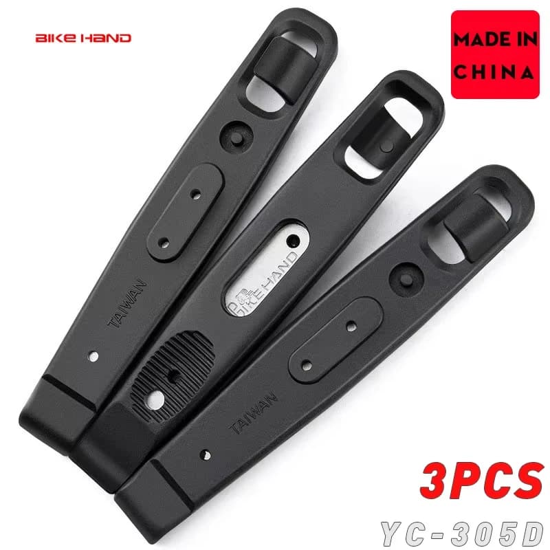 BIKEHAND 3PCS Pneumatico per bicicletta Leva per pneumatici in nylon MTB Rimozione ruota per bici Leva Apri lo strumento di riparazione pneumatici per ciclismo con una barra di leva