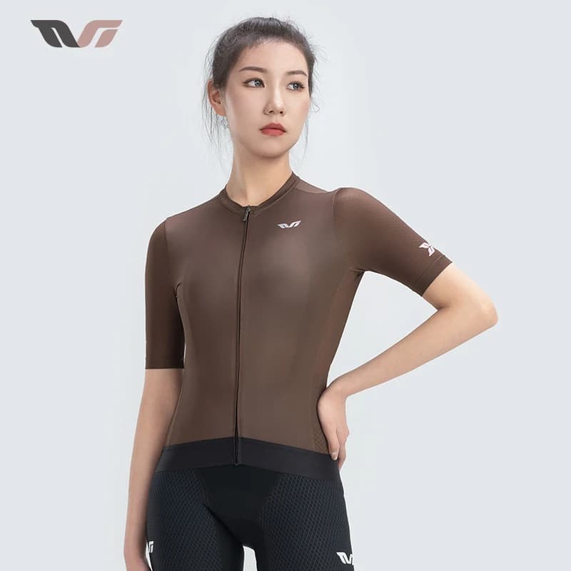 Maglie da Ciclismo Estive ROCKBROS TVI per Donne, Traspiranti e ad Asciugatura Rapida, Maniche Corte, T-shirt Sportive per Corsa e Bici, Magliette Base per MTB e Bici da Strada