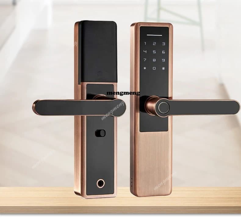 Serratura con impronta digitale per appartamento, serratura smart per porta interna, serratura per porta in legno per camera da letto, serratura elettronica per ufficio